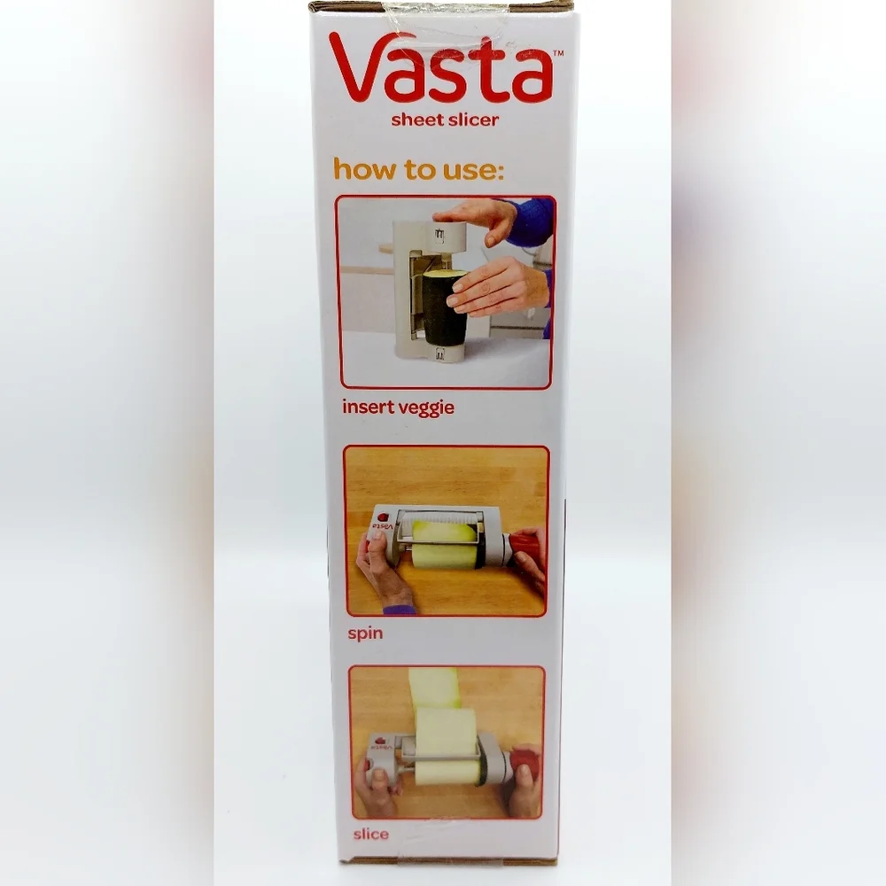 Vasta Sheet Slicer Vegetable & Fruit Slicer with Fettuccine Blade